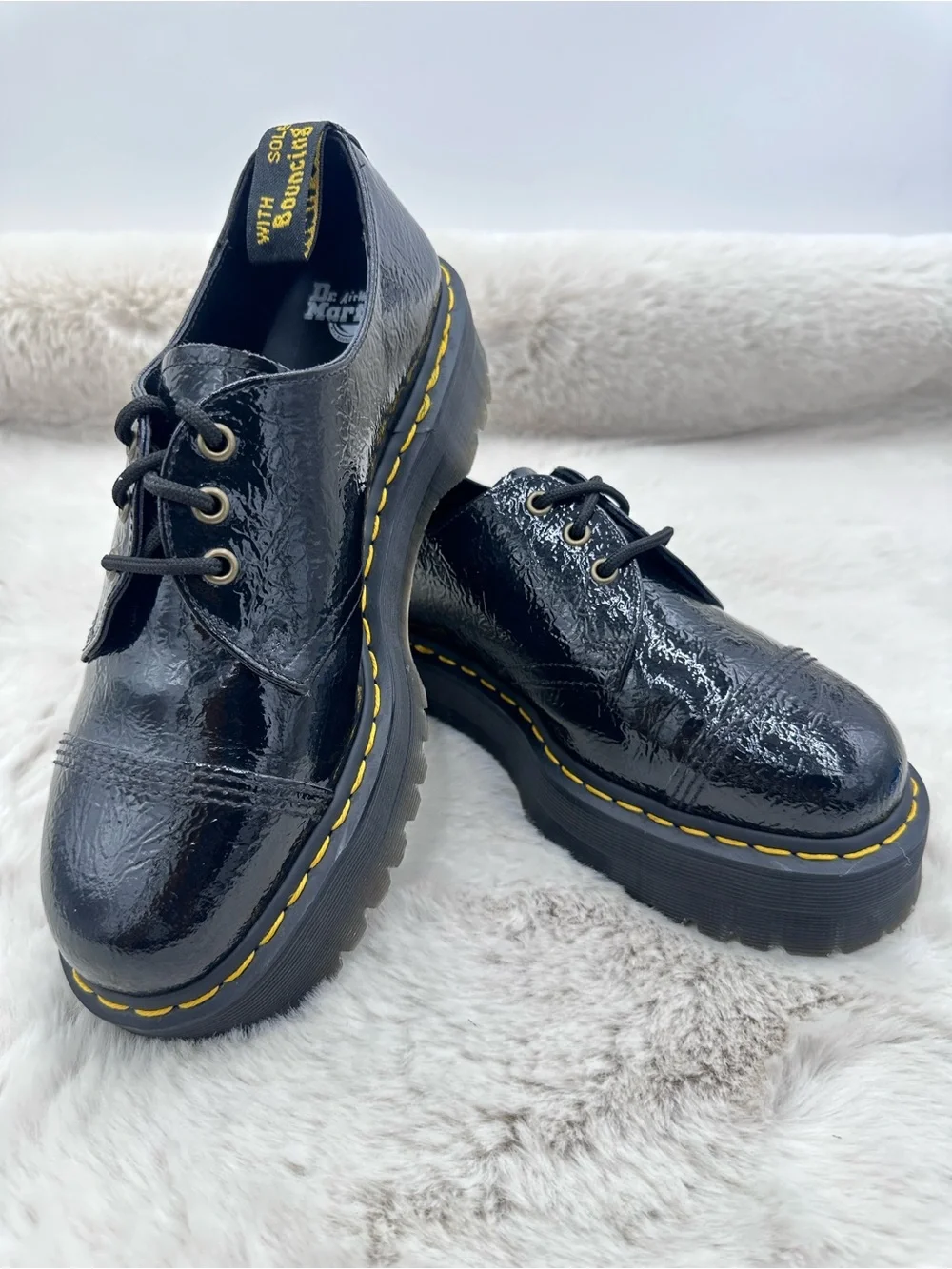 Dr. Martens 1461 Quad Platform Patent Leather Shoes – Men’s 10 – NWOT